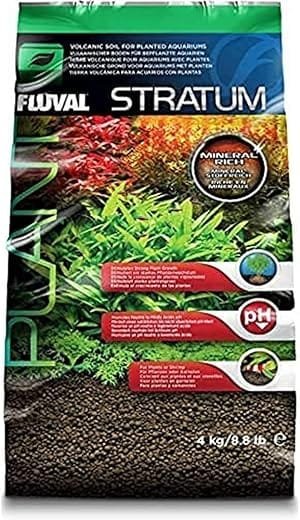 Fluval Plant and Shrimp Stratum 8.8 lbs: Ideal Substrate for Thriving Aquatic Plants and Shrimp