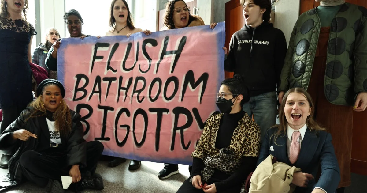 Activists Occupied Bathrooms in the US Capitol to Protest the Trans Ban – Mother Jones